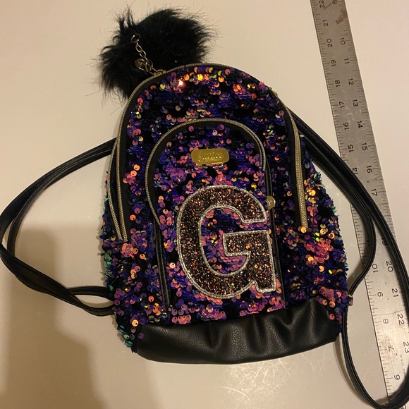 Justice Black and Purple mini backpack - Picture 2 of 4